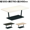 コクヨ リージョン ラウンジテーブル T字脚 ローテーブル 幅1200×奥行750×高さ450mm 角形 脚ブラック LT-RG127LE6 会議テーブル ミーティングテーブル
