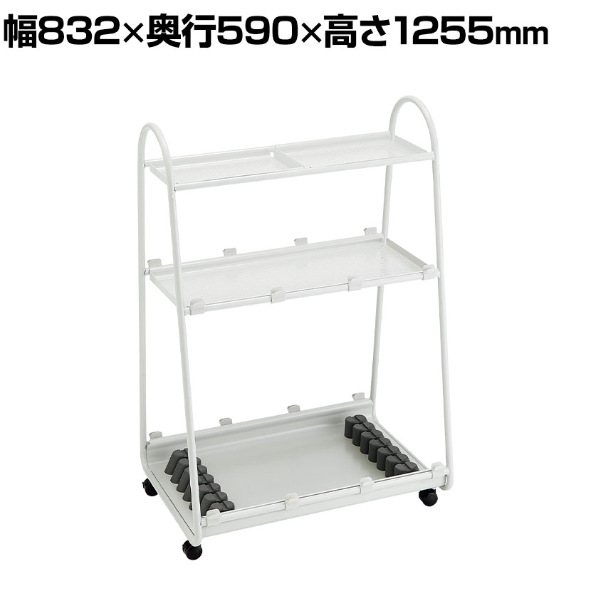 コクヨ キャリオ 上棚付きタイプ ホワイトフレーム 棚板カラーホワイトグレー ホワイトボードスタンド 収納 ラック 幅832×奥行590×高さ1255mm SCA-SS2-E11A1