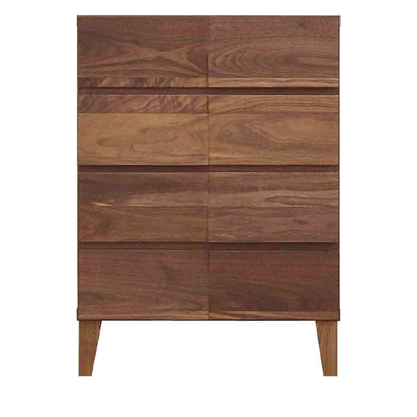 4段チェスト 衣類収納 整理タンス 収納 ウォールナット 無垢材 桐材 シンプル 国産 日本製 幅582×奥行435×高さ799mm