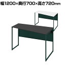 オカムラ ソリスト Soliste スタンダードタイプ(高さ720) 台形天板(右タイプ) フレーム脚(ダークグリーン) 塗装天板 幅1200×奥行700×高さ720mm 3K2AEE 岡村製作所 オフィスデスク パソコンデスク デスク desk 事務机 テレワーク リモートワーク 在宅勤務 在宅