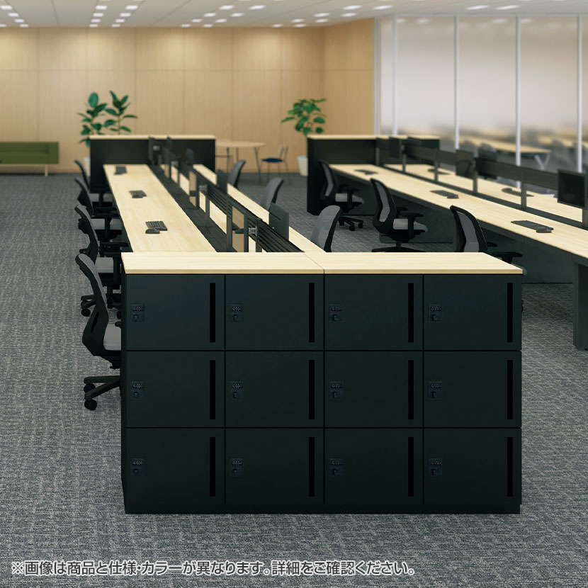NL-B105-6LS | NL パーソナルロッカー 6人用ベーシック ホワイト シリンダー錠 幅9...