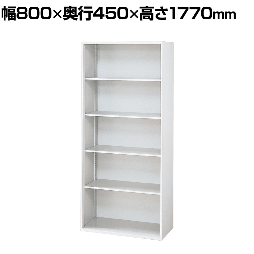 乐天商城 - L6-E180E | L6 オープン保管庫 下置き用 W4 ホワイト 幅800×奥行450×高さ1770mm プラス(PULS)