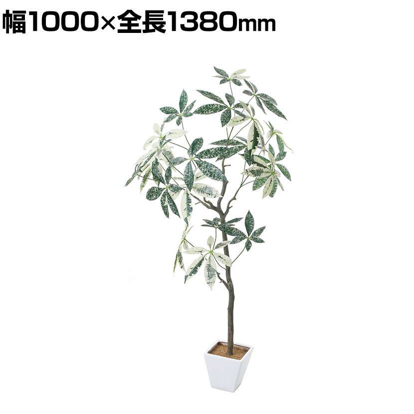 ポピー 観葉植物 パキラミルキーウェイツリー フェイクグリーン GLA-1547W/Gオフィスグリーン グリーン..