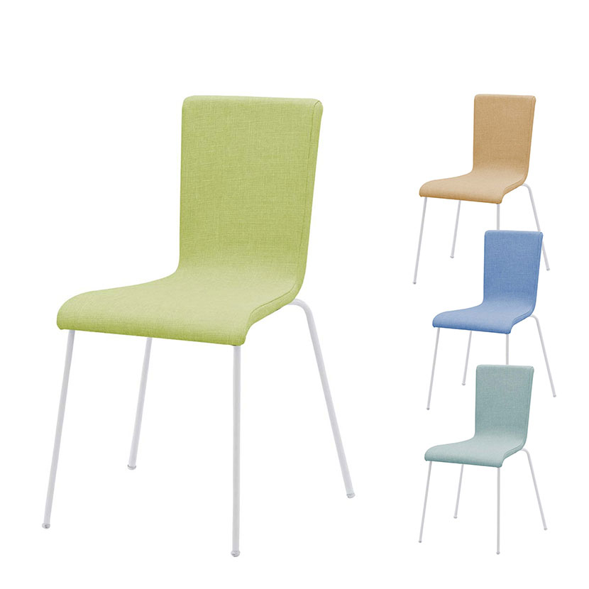 ファブリックチェア 会議用チェア 幅498×奥行530×高さ820mm ミーティングチェア 会議椅子 スタッキングチェア ソフトカラーにホワイトのスチール脚で優しいカジュアルな空間を演出。 商品について サイズ(本体)外寸 / 幅498×奥行530×高さ820mm サイズ(その他)座面高さ / 460mm 重量3.5kg 材質背・座 / ウレタンフォーム・合板張地 / 布(ポリエステル)脚部 / スチール(粉体塗装)床設置面クッション材 / PVC スタッキング可能数4脚 梱包数1 梱包サイズ幅625×奥行530×高さ1015mm 梱包重量18.4kg 組み立て完成品 配送について お届け日について月〜土曜日の日中のお届けの商品です。 配送費用について法人様配送費無料※北海道は1個あたり別途送料5,500円(税込)※個人様・沖縄・離島は別途送料お見積り個人宅(法人名または屋号の記載がされていない)へのお届けには別途配送料が発生いたしますので、予めご了承ください。 備考※商品のお届けは車上渡し(配送トラックの荷台でのお引渡し)となります。※搬入設置をご希望の場合は、別途配送の手配が必要となるため、費用を申し受けます。詳しくはお見積りをお問い合わせください。(離島等一部対応不可地域がございます) バリエーション