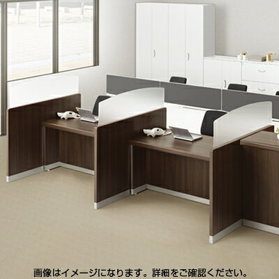 スチール製 ローカウンターPX スクリーンパネル(ローカウンター用) 左端用/幅1270×奥行39×高さ1302mm 【国産】/SE-PX-SPL-B [2]