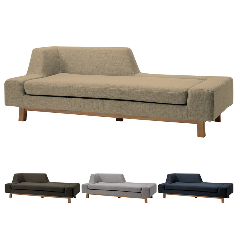 SIEVE (シーヴ) シフト ソファ アシンメトリーデザイン 右バックレストタイプ 3人掛け フレーム:アッシュ無垢材 張地:ファブリック 幅1900×奥行860×高さ650mm ・アシンメトリーな形状が個性的なシフトソファ。・背、座とも...