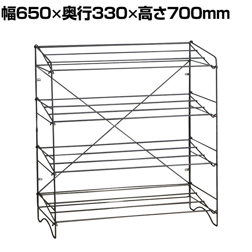 デック WIDE シューズラック 12人用 収納 斜め置き ディスプレイ 靴箱 下駄箱 玄関収納 CRUSH クラッシ..