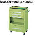 サカエ ニューパネルワゴン(直径75mmゴム車) 皿型天板 NPM-9C 幅600×奥行400×高さ880mm 均等耐荷重200kg