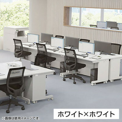 eデスク オフィスデスク ベーシックデスク 豊富なサイズ 天板:メラミン化粧板 木目 幅800×奥行800×高さ700mm [3]