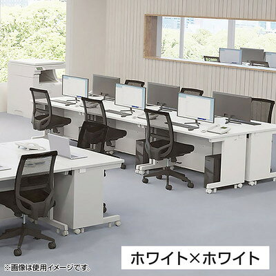eデスク オフィスデスク ベーシックデスク 豊富なサイズ 天板:メラミン化粧板 幅1350×奥行750×高さ720mm [3]