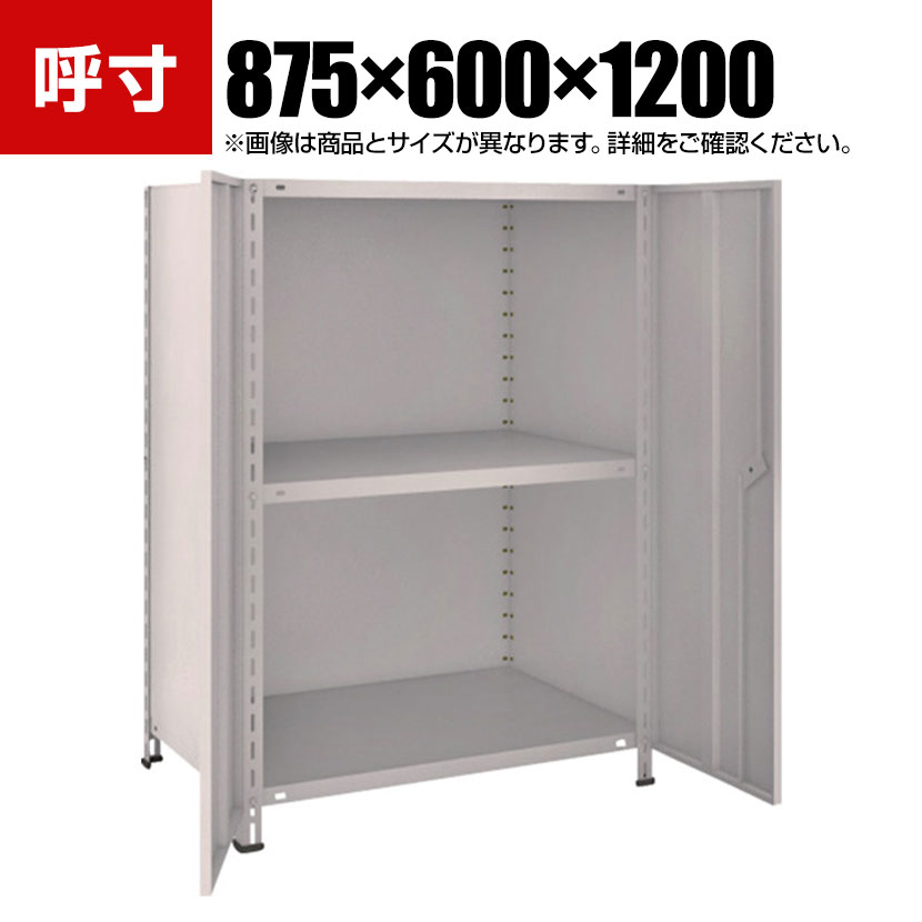 乐天商城 - TRUSCO 軽量棚両開扉付き 幅875×奥行600×高さ1200mm 天地3段 ネオグレー 504-2861