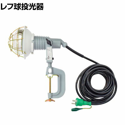 日動 レフ球投光器 100V 200W 10m アース付き AFE210100V
