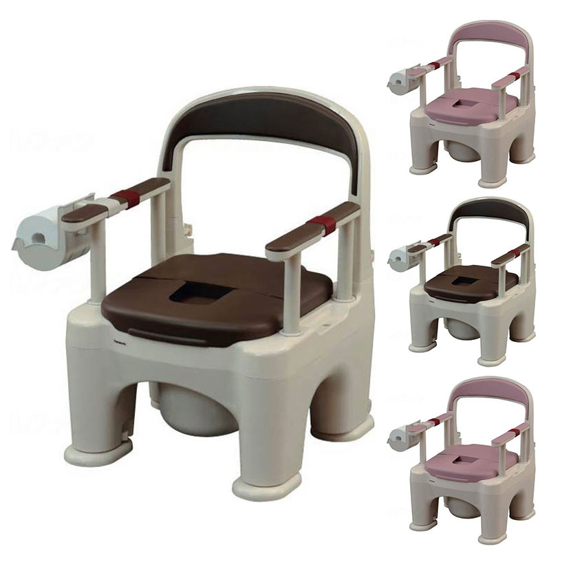 ウェルファン 座楽 ラフィーネ 前後傾斜脚付き プラスチック便座 高齢者 介護用品 福祉用具 トイレ 簡..