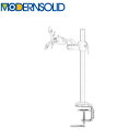 MODERNSOLID モダンソリッド モニターアーム 水平多関節アーム エルゴノミクス 高耐久 クランプ固定 モニター1画面モデル VESAマウント脱着タイプ LA-51SC-3Q-WH(3)