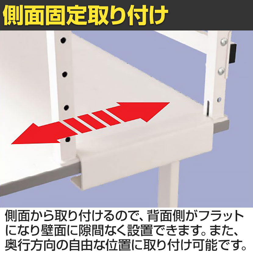 [オプション]山金工業 ワークテーブル 150シリーズ用 ロジスタンド 基本形 幅600×奥行300×高さ1000mm 架台 上棚 全体耐荷重60kg LS-0610-W [3]