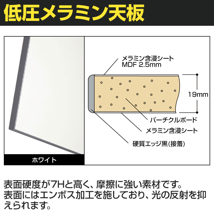 山金工業 軽量作業台 高さ調整 ワイド引き出し付き 耐荷重150kg 低圧メラミン天板 ...