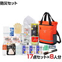 【セット販売】事業所向け 防災グッズ BCP対策 災害備蓄 被災 2WAYリュック防災セット STR-100G 17点セット 8人分