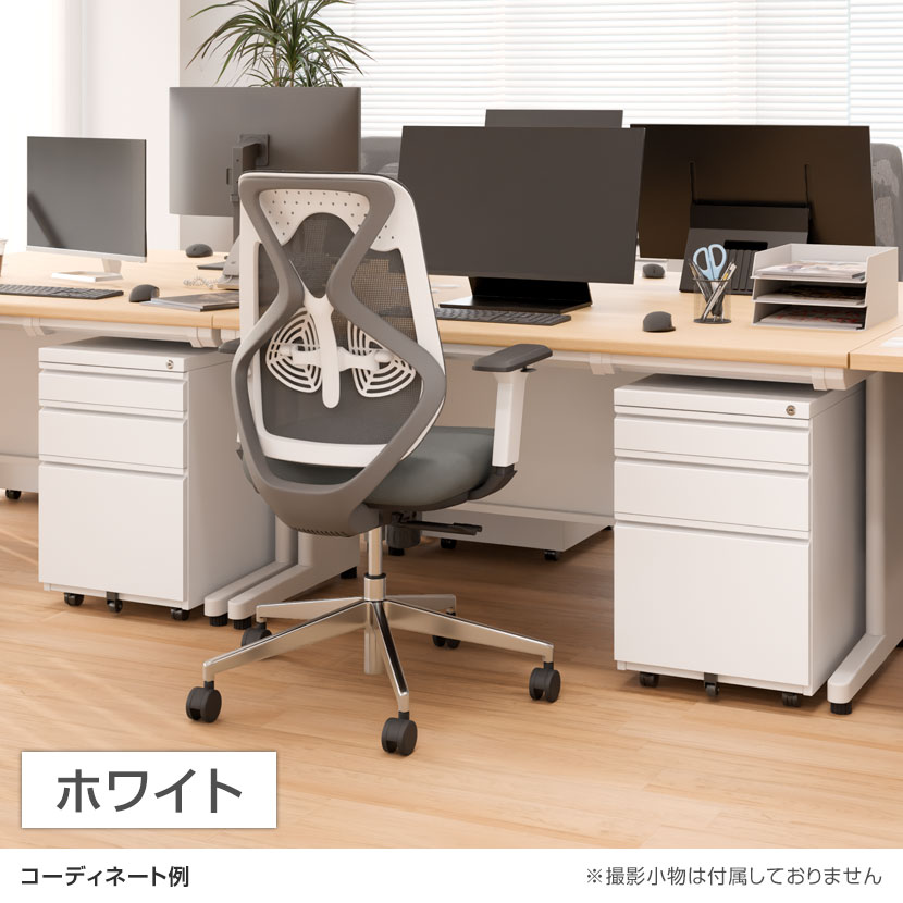 デスクワゴン オフィスコム ワゴン キャスター付き 3段 サイドワゴン シリンダー錠 鍵付き スチール ペントレー オールロック ホワイト ブラック オフィス オフィスワゴン 収納 キャビネット 脇机 引き出し デスク下ワゴン 袖机 デスク下 机下 サイドデスク 棚
