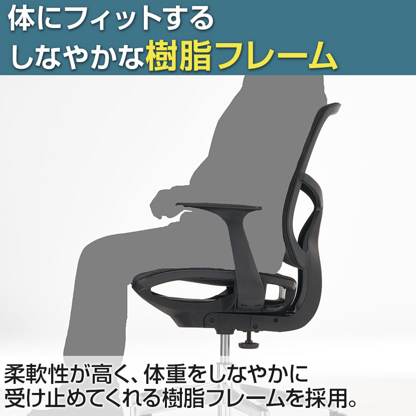 【楽天市場】蒸れない オフィスチェア 珍しい背座メッシュ 3段階 リクライニングチェア 肘付き シンクス2 エラストメリックメッシュ デスク