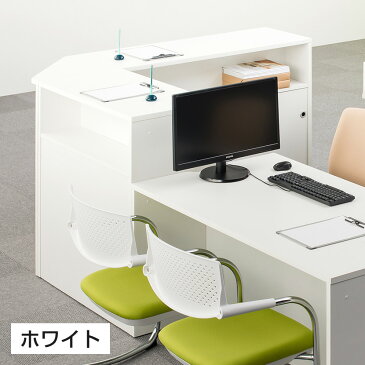 木製 ハイカウンター 受付カウンター 手荷物棚付き 収納棚付き 幅1200×奥行450×高さ1000mm セルボ 【ホワイト・ナチュラル・ダークブラウン】 オフィスカウンター 受付 カウンター オフィス 店舗 エントランス 待合室