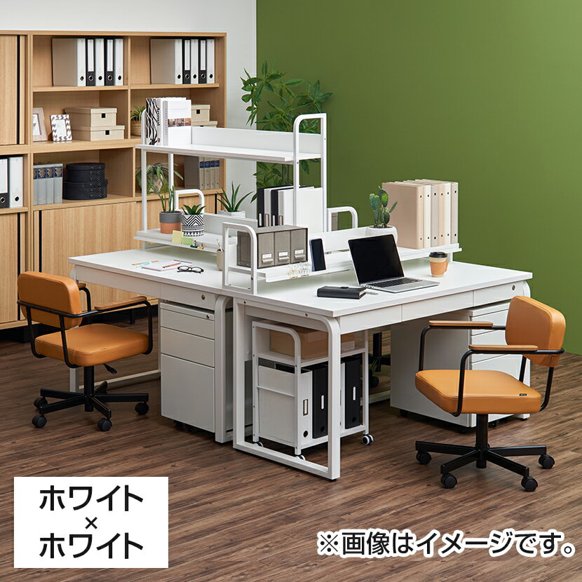 法人様限定 メティオ オフィスデスク 事務机 引き出し付き 1000 700 ワゴン 3段 幅310mm 机上ラック セットオフィスデスク 引き出し ワークデスク