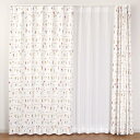 カーテン ドレープカーテン キッズ 非遮光 楽しい 風船 子供部屋