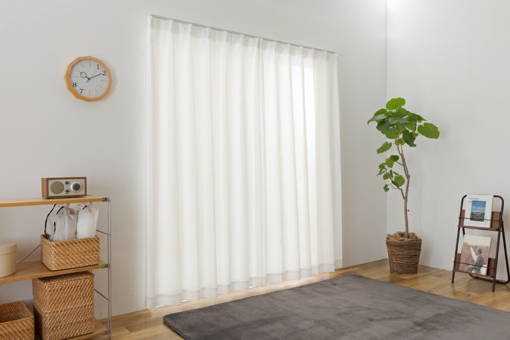 レースカーテン ミラー 花粉キャッチ 遮像 洗える UVカット 遮熱 保温 節電 昼見えにくい UV80％以上 断熱25％以上 保温25％以上幅100cm 133cm 176 unv