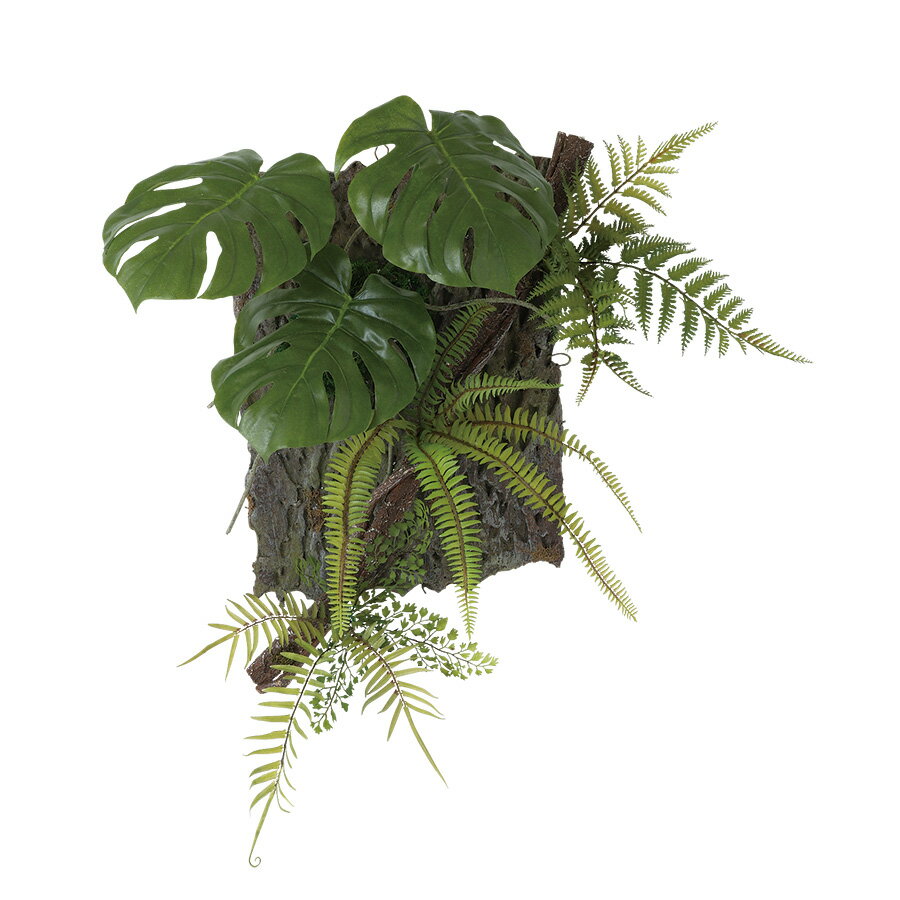 フェイクグリーン【 モンステラ デコ 】幅55 × 奥行20 × 高さ60cmオフィスグリーン 観葉植物 フェイク ..