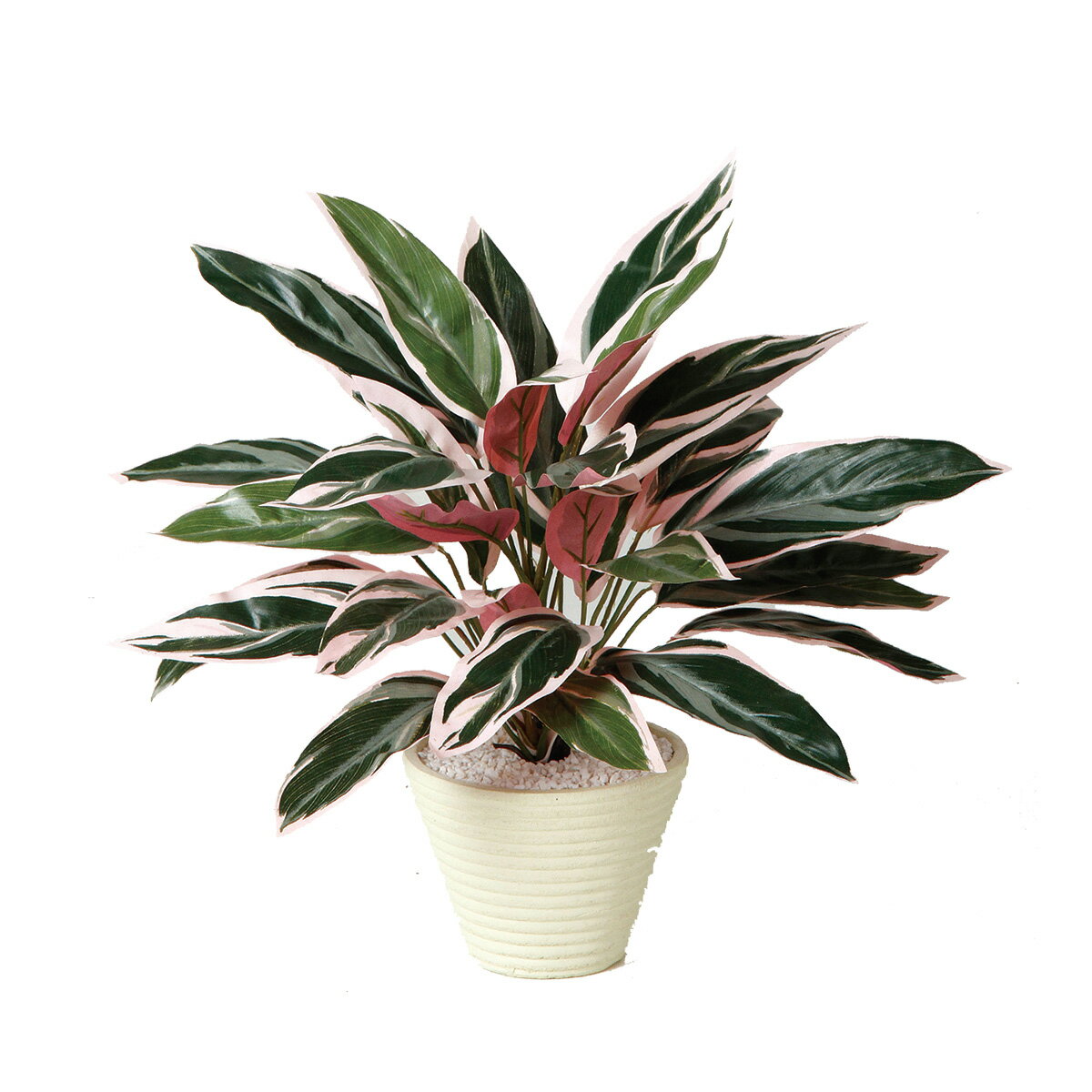 フェイクグリーン【 トリオスター 】幅45 × 奥行45 × 高さ40cmオフィスグリーン 観葉植物 フェイク 人工観葉植物 卓上 開業祝い 開店祝い 移転祝い 新築祝い 贈り物 おしゃれ