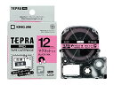 テプラ PRO テープカートリッジ マグネットテープ 12mm 黒文字 ピンク SJ12P キングジム 4971660772438(60セット)