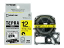 テプラ PRO テープカートリッジ マグネットテープ 12mm 黒文字 黄 SJ12Y キングジム 4971660772483(60セット)