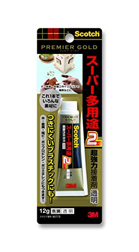 スコッチ 超強力接着剤 プレミアゴールド スーパー多用途2 透明 12g（20セット）