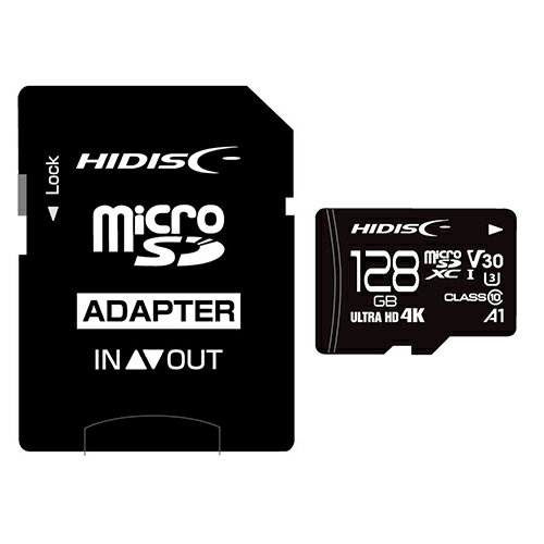 HIDISC microSDXCJ[h 128GB HDMCSDX128GCL10V30 4984279652046