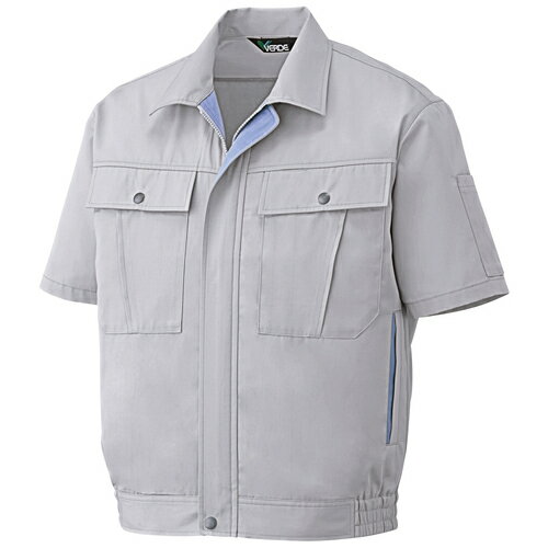 ミドリ安全 半袖ブルゾン GS561 シルバーグレー LL 4979058851819