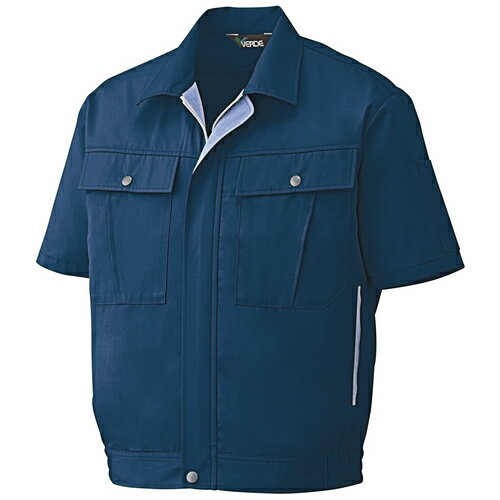 ミドリ安全 半袖ブルゾン GS567 ネイビー L 4979058852076