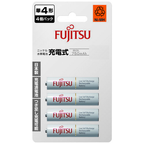 富士通 ニッケル水素電池 単4形 4本 HR-4UTC(4B) 4976680289508