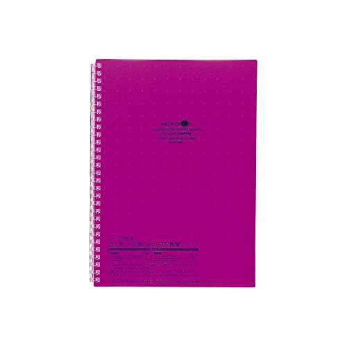 N-1608-10 AQUA DROPs　ツイストリング・ノート セミB5・S型 29穴 藤 リヒトラブ 4903419325039（240セット）