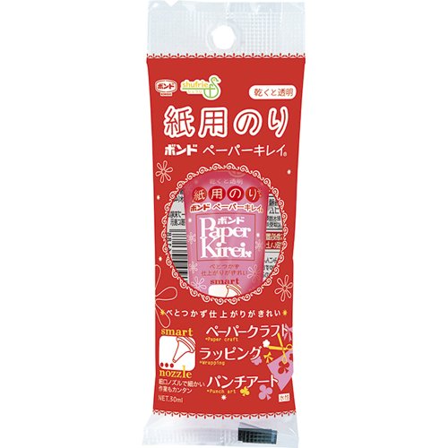 紙用のり ペーパーきれい 04618(30mL) コニシ 4901490046188（20セット）