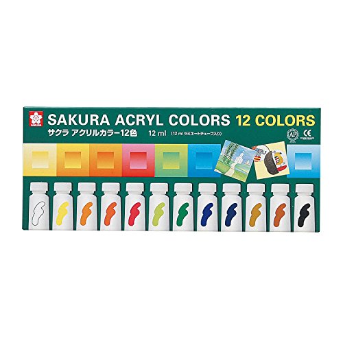 ACW12 サクラ アクリルカラー12色 ACW12 サクラクレパス 4901881823121(60セット)