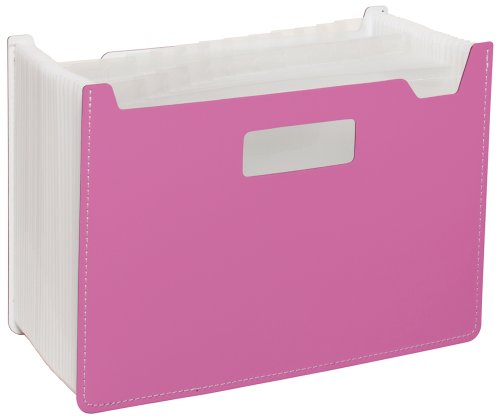 セキセイ パピエリ ドキュメントスタンド ワイド 25P ピンク FB-2382（50セット）23.8cm×33cm×4cm〜66cmSexes document stand A4 pink FB-2382-21