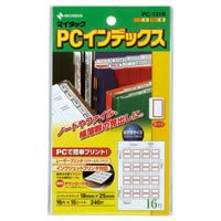 ニチバン PCラベルインデックス 赤枠 PC-131R 18mmX25mm 240片入（10セット）特徴：パソコンプリンタのために生まれたお手頃サイズの粘着ラベルです。「はがきサイズ」なので、必要な枚数だけムダなく印刷できます。はく離紙は再生紙として再利用できます。商品仕様：◆赤枠◆入数：16片×15シート（240片）◆シートサイズ：はがき◆パッケージサイズ：18mm×25mm◆パッケージ重量：W105×D3×H178mmFeatures: It is a reasonable sized computer printer for self-adhesive labels. Postcard size, so you can print only the number of pages needed without waste. Peel paper can be reused as recycled paper. Product specifications: ? Red ? quantity: 16 pieces x 15 sheets (240 pieces) ◆ sheet size: postcard ? Packaging size: 18 mm x 25 mm ? Package weight:W105×D3 x H 178 mmHow to order in shopping cart