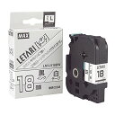 LM-L518BWシロ MAX ビーポップミニ用ラミネートテープ LM-L518BW 18mm マックス 4902870052966(40セット)