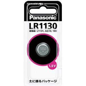 パナソニック アルカリボタン電池 LR1130P パナソニック 4902704240637