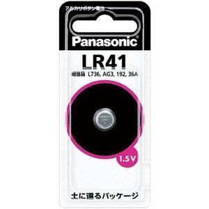 Panasonic アルカリボタン電池 LR41P パナソニック 4902704240613（10セット）
