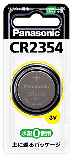 パナソニック リチウムコイン電池 CR2354P商品仕様：◆電圧：3V◆用途：電子手帳用◆入数：1個入ブリスター包装Product specifications: ◆The voltage: 3V ◆ use: ◆ number for the electronic note containing: Blister pack with oneHow to order in shopping cart