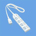 ザ・タップX 個別防水スイッチ付 4個口 3m ホワイト WHA25344WP(1本入) パナソニック 4547441444100