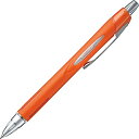 三菱鉛筆 油性ボールペン ジェットストリーム ラバーボディ/メタリックオレンジ 0.7 黒 三菱鉛筆 4902778019627