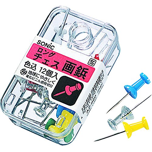 ロングチェス画鋲イロコミ(AZ-880) ソニック 4970116014108(360セット)