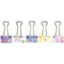 ダブルクリップ 小 花柄 15個入 ソニック 4970116027108(260セット)(3)