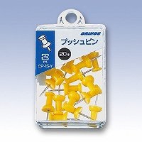 日本クリノス プッシュピン 黄 cp-15-y 日本クリノス 4997962200127(40セット)